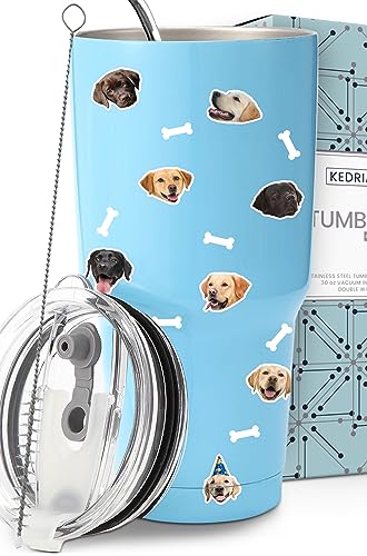 KEDRIAN Labrador Tumbler 30oz, Labrador Retriever Gifts For Women, Labrador Retriever Mugs, Dog Lover Gifts, Gift Ready