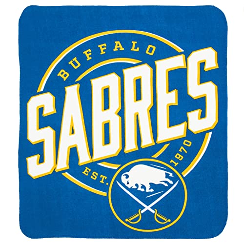 Northwest NHL Buffalo Sabres Unisex-Adult Fleece Throw Blanket, 50' x 60', Campaign