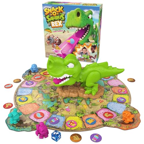 Spin Master Games, Snack-O-Saurus Rex Board Game, Kids Game, Funny Family Game, Fun Games, Family Game Night, Christmas Gifts for Kids, for Ages 5+