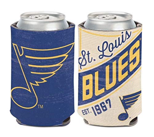 NHL St Louis Blues 2-Sided Design Retro Can Cooler (1-Pack)