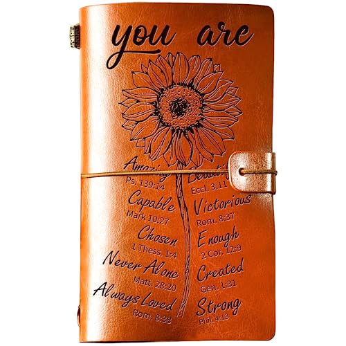 Christian Gifts for Women, Inspirational Gifts for Women, Refillable Writing Journal, Religious Gifts for Women, Birthday Christmas Gifts For Women, Men, Sister, Friends