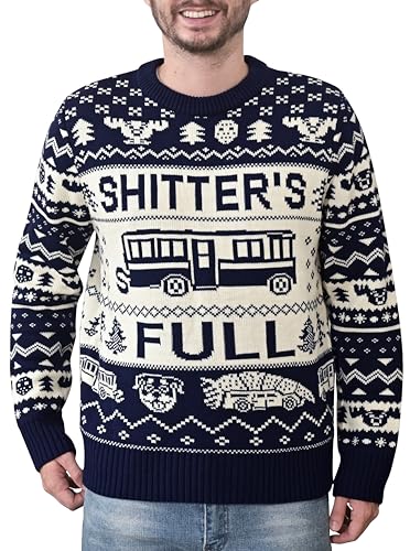 Christmas Vacation Ugly Christmas Sweater Matching Family Xmas Costume Men Women Navy