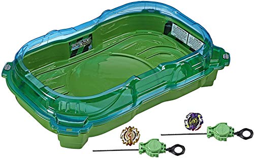 Beyblade Burst Turbo Slingshock Cross Collision Battle Set - Complete Set with Burst Beystadium, Battling Tops, & Launchers Game - Age 8+