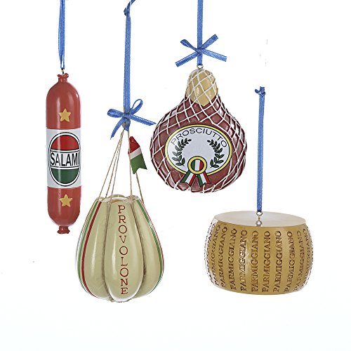 Kurt Adler 2.5'-3.75' Deli Food Ornaments, Set of 4