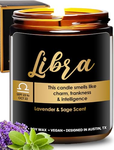 Libra Candle Zodiac, Libra Birthday Gifts for Women & Men, Gifts for A Libra Gifts for Women Zodiac Candles, Astrology Gifts for Women, Zodiac Gifts for Women, Zodiac Sign Gifts for Astrology Lovers