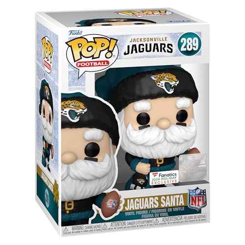 Funko Jacksonville Jaguars Santa Pop! 2024 Fanatics Exclusive Vinyl Figure