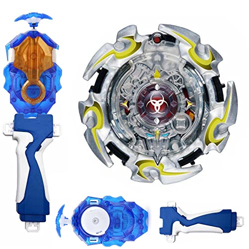 DYT Bey Battle Burst Blades Evolution Turbo Starter B-82 God Alter Chronos/Cognite .6M.T Spinning Toy Booster Battling Top Burst B-184 String Bey Launcher LR Left Right Spin DB Layer Toy Set (B-82)