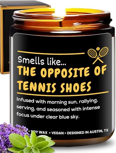 Funny Tennis Candle, Unique Tennis Gifts for Men & Women, Perfect Tennis Gift for Him or Her, Gifts for a Tennis Coach & Player, Tennis Gifts for Men, Ideal Gift for a Tennis Lover, Tennis Themed Gift