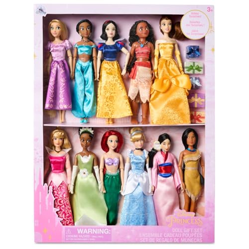 Disney Store Official Princess Classic Doll (Gift Set), 11 Inches, Includes Accessories with Molded Details, Fully Posable Toy in Classic Outfit Princess Toys for Girls