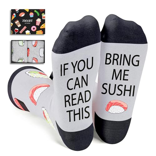 Zmart Sushi Gifts Sushi Socks Men - Gifts For Sushi Lovers, Bring Me Sushi