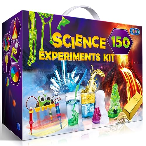 UNGLINGA 150 Experiments Science Kits for Kids, S.T.E.M Project Educational Toys for Boys Girls Birthday Gifts Ideas, Volcano, Chemistry Lab Scientific Tools Scientist Set