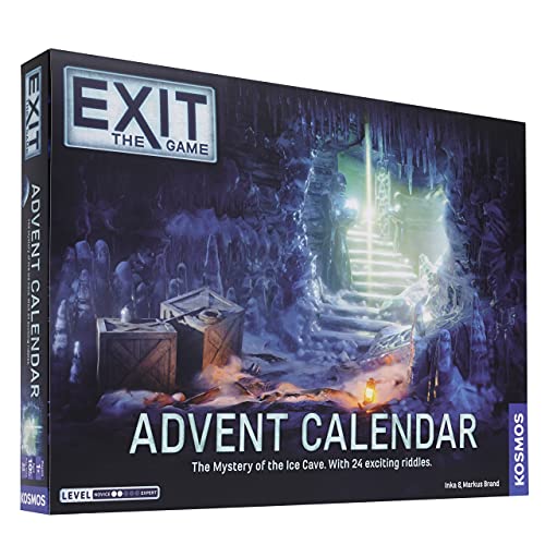 EXIT: Advent Calendar - The Mystery of The Ice Cave | EXIT: The Game - A Kosmos Game | Family-Friendly, Card-Based at-Home Escape Room Experience in a Calendar| 24 Riddles Over 24 Days | Ages 10+