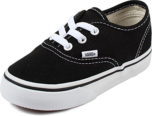 Vans Kids Unisex Authentic Shoes, Size 7, Color (BLK) Black