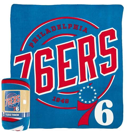 Northwest NBA Philadelphia 76ers Unisex-Adult Fleece Throw Blanket, 50' x 60', Campaign