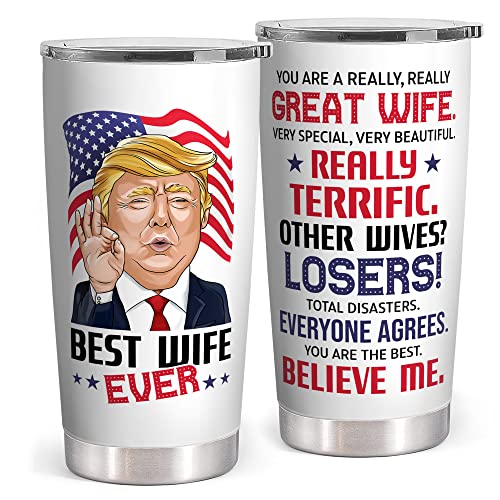 Mocosweeties Gifts for Wife from Husband - Wife Gifts - Wedding Anniversary, Birthday Gifts for Wife - Wife Christmas Gift Ideas, Christmas Gifts for Wife - I Love You Gifts for Her - 20 Oz Tumbler