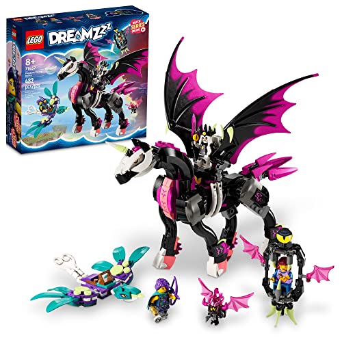 LEGO DREAMZzz Pegasus Flying Horse 71457 Building Toy Set, Fantasy Action Figure Creature, Comes with 3 Minifigures Including The Nightmare King, Unique Birthday Gift for Girls and Boys Ages 8+