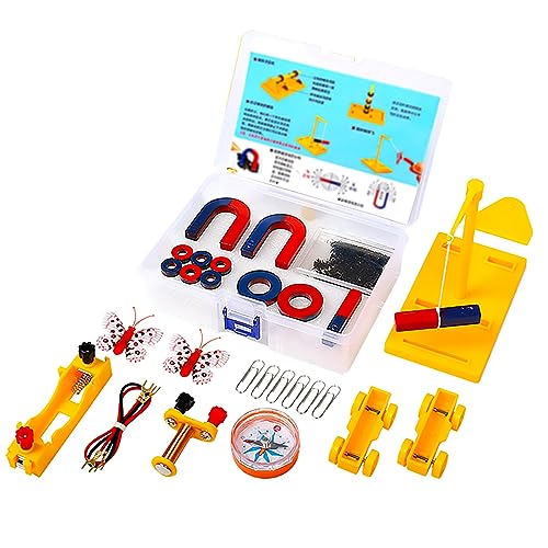 EXBEPE Kids Magnet Kit Physics Science Electromagnet Experiment Set Educational and Birthday Gift for School Students