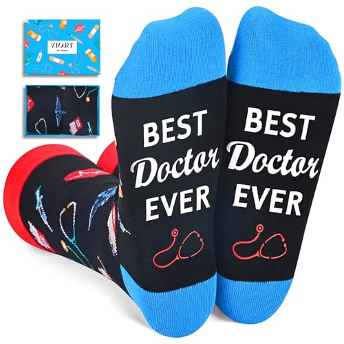 Zmart Unique Gifts for Doctors Men Male - Best Doctor Ever Gifts Funny Doctor Gifts for Men Christmas Gifts for Doctors Doctor Day Gifts, Funny Doctor Socks