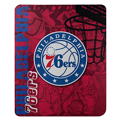 Northwest NBA Philadelphia 76ers Unisex-Adult Fleece Throw Blanket, 50' x 60', Hard Knocks