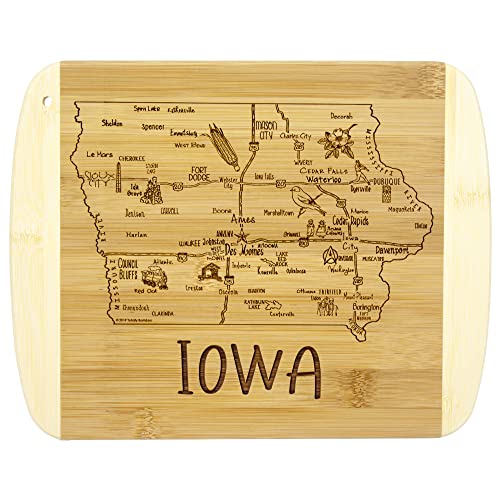 Totally Bamboo A Slice of Life Iowa State Serving and Cutting Board, 11' x 8.75'