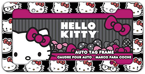 Chroma Graphics 42558 Hello Kitty Emoji Heads Plastic Frame, 12.5x6.25x0.2, Black/White/Red