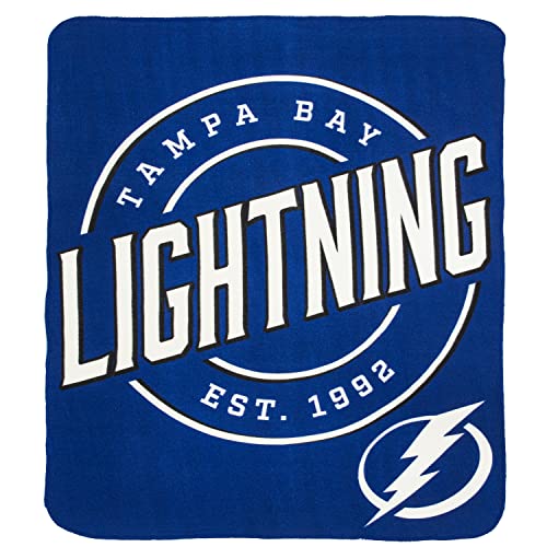 Northwest NHL Tampa Bay Lightning Unisex-Adult Fleece Throw Blanket, 50' x 60', Campaign