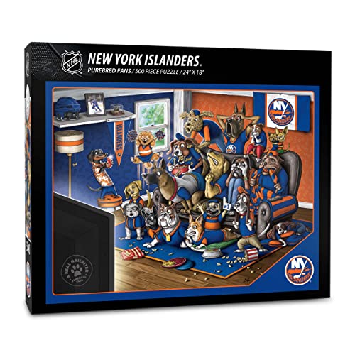 YouTheFan Purebred Fans New York Islanders YouTheFan NHL UPC Purebred Fans A Real Nailbiter 500 Piece Puzzle, Team Colors, Piece US