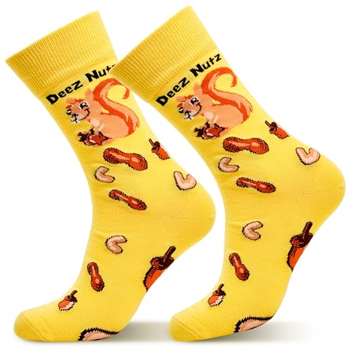 TC9SOCKS Funny Socks for Women & Men - Vibrant Novelty Socks with Hilarious Hidden Jokes, Soft & Comfy Cotton Blend - Funny Mens Dress Socks with Crazy Patterns, Sizes 7-13