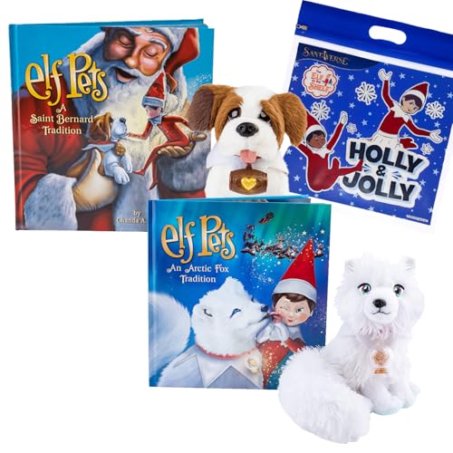 The Elf on the Shelf Elf Pets Traditions 2 Pack: A Saint Bernard Tradition and Arctic Fox Tradition