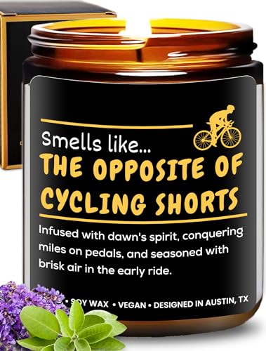 Funny Cycling Candle, Best Unisex Bike Gifts for Bikers, Novelty Gifts for Mountain Bikers, Cyclists Gifts for Men, Bicycle Enthusiasts, Biking Gifts for Bicycle Riders Men, Gifts for Cyclists Men