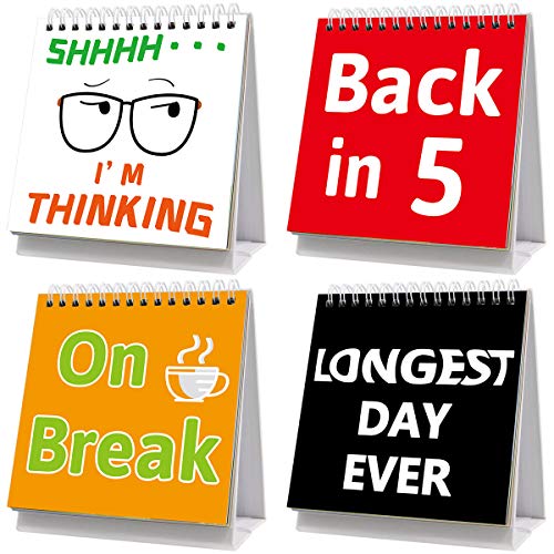 Funny Desk Signs 30 Different Fun and Flip-Over Messages for Office Desk Accessories