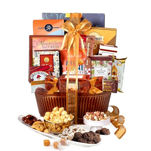 Broadway Basketeers Chocolate Gift Basket Snack Gifts for Women, Men, Families, College, Appreciation, Thank You, Birthday, Corporate, Get Well Soon, Sympathy Care Package