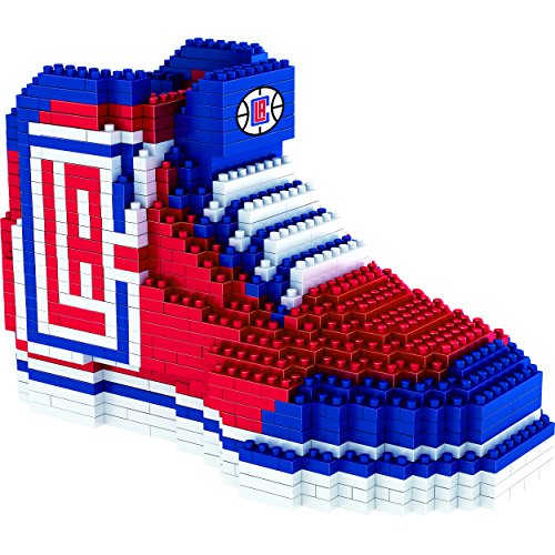 FOCO NBA Los Angeles Clippers 3D BRXLZ Sneaker, One Size, Red