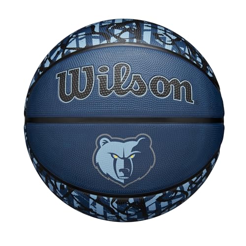 WILSON NBA Team Graffiti Basketball - Memphis Grizzlies, Size 7-29.5'