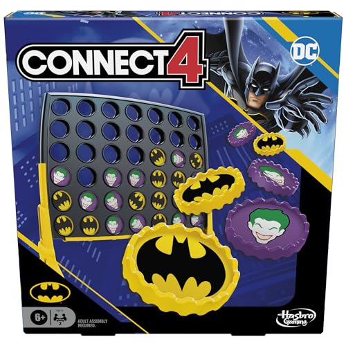 Connect 4 Batman Game | Batman-Themed 4 in a Row Game | Ages 6 and Up| For 2 Players | Strategy Board Games for Kids and Families (Amazon Exclusive)