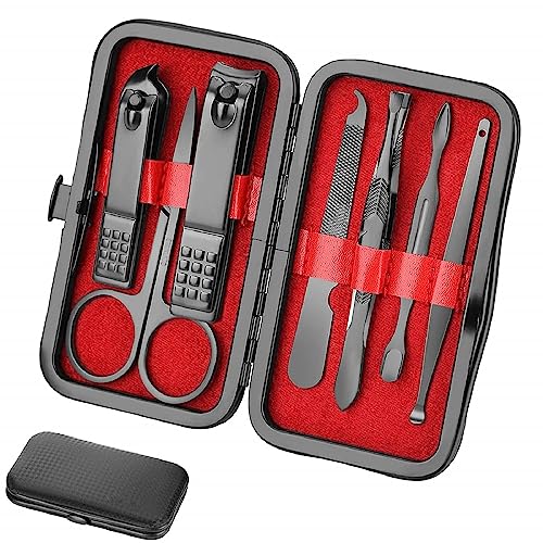 Manicure Set Personal Care Nail Clipper Kit Manicure Professional Manicure Pedicure Set Mens Accessories Personal Care Set Nail Grooming Kit Present for Men Husband Boyfriend Parent