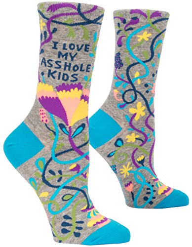 Blue Q Women's Funny Crew Socks - Friends, Family, and Pets