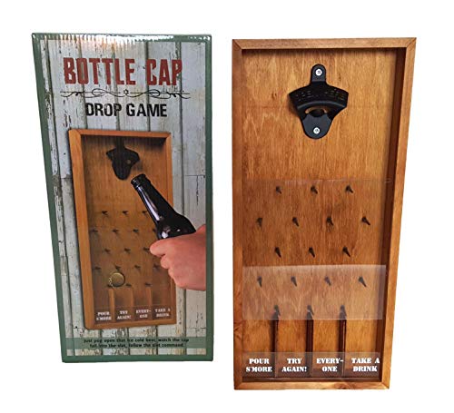 Tic Tac Toe Shot Glass Drinking Game, Beer Bottle Opener Cap Game, His & Hers Wine Cork & Beer Cap Shadow Box (BOTTLE CAP DROP)