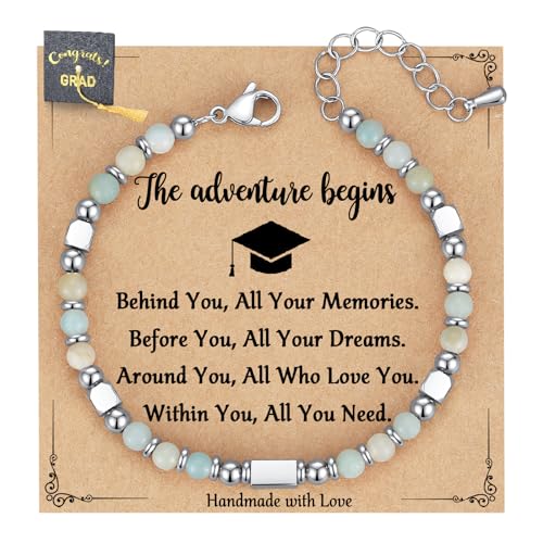 AryaHozel Graduation Gifts for Her, Graduation Bracelet, High School College Graduation Gifts for Her Girls Women 5th 6th 8th Grade Graduation Gifts Daughter Granddaughter Friend 2024 Graduate