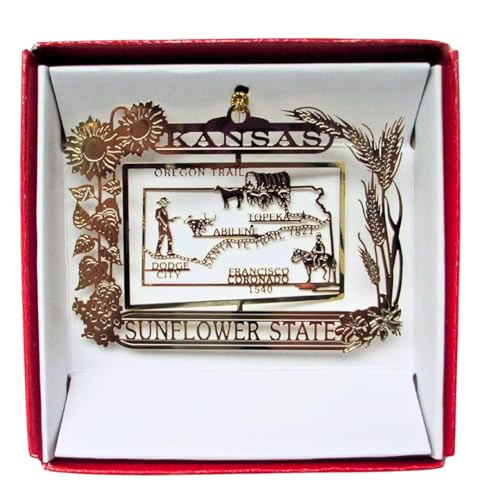 Kansas Christmas Ornament State Souvenir Gift