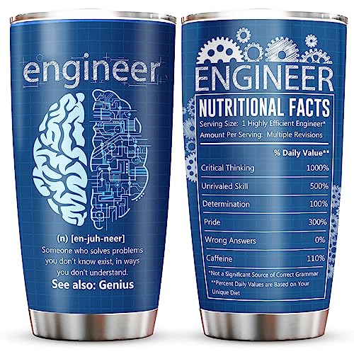 Jevuta Engineer Gifts, Mechanical Engineering Gifts, Gifts For Engineers, Future Engineer Gifts, Aerospace Engineering Gifts, Graduation Gifts For Engineers, Retirement Gift For Engineer Tumbler 20oz