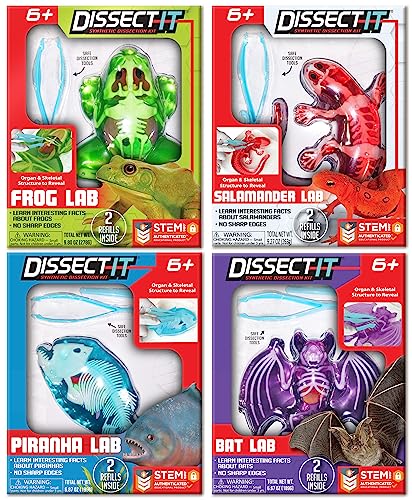 Dissect-It Kit for Kids, Synthetic Dissection Kids Science Kit to Learn Animal Science, Biology, STEM Toys for 6 Year Old and Above