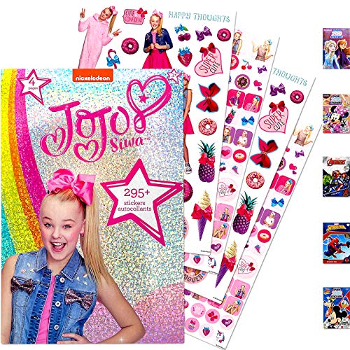 JoJo Siwa Star Sticker Book Over 295+ - Perfect for Gifts, Party Favor, Goodies, Reward, Scrapbooking, Stocking Stuffer, Children Craft, Classroom, School for Kids Girls, Boys, Toddlers