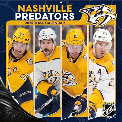 TURNER SPORTS Nashville Predators 2025 12x12 Team Wall Calendar (25998011946)