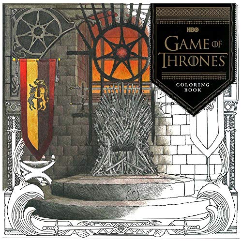 Adult Coloring Books – Intricate Designs and Landscapes Designed for Adult Artists – Colored Pencil, Crayon, Marker, and Watercolor Friendly (Game of Thrones)