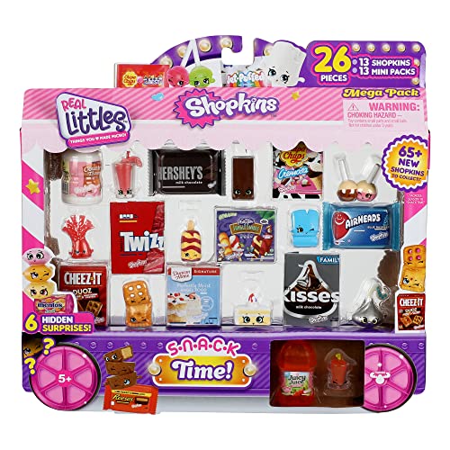 Shopkins Real Littles Mega Pack | 13 Plus 13 Branded Mini Packs (26 Total Pieces). Style May Vary