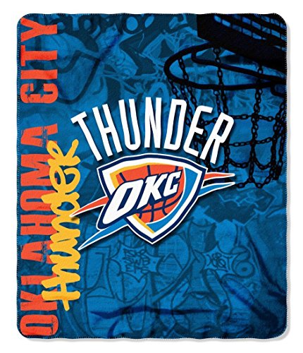 Northwest NBA Oklahoma City Thunder Unisex-Adult Fleece Throw Blanket, 50' x 60', Hard Knocks