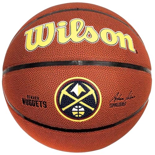 WILSON NBA Team Tribute Basketball - Size 7 - 29.5', Denver Nuggets